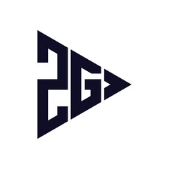 triangle letter logo design