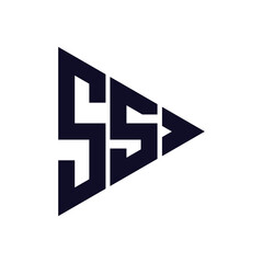 triangle letter logo design