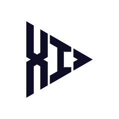 triangle letter logo design