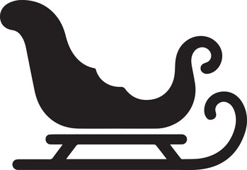 Santa sleigh presents vector art