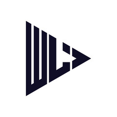 triangle letter logo design