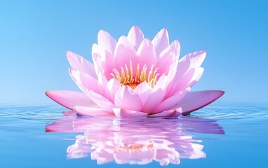 Pink Lotus on Water (3)