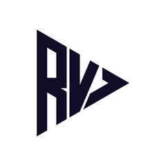 triangle letter logo design