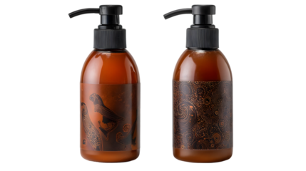 Crafted Label Art on a Sophisticated Black Bottle