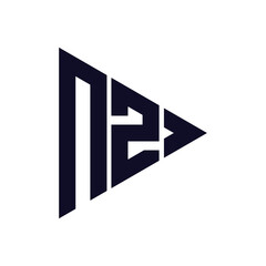 triangle letter logo design