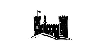 Obraz premium vector illustration of a castle