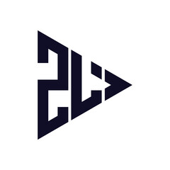 triangle letter logo design