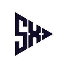 triangle letter logo design