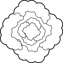 Nebula drawing doodle vector