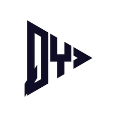 triangle letter logo design