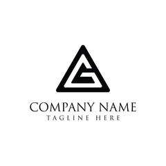 Logo letter AG design