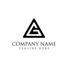 Logo letter AG design