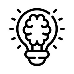 lightbulb line icon