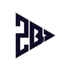 triangle letter logo design