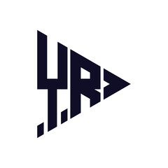 triangle letter logo design