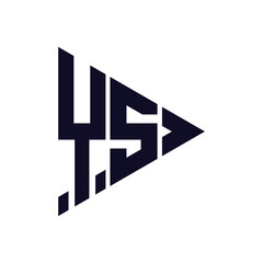 triangle letter logo design