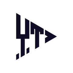 triangle letter logo design