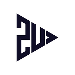 triangle letter logo design