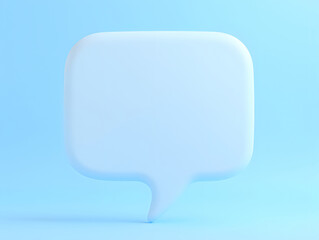 Naklejka premium Cartoon style dialog box message Bubble bubble icon 3D rendering