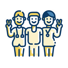 Healthcare Team with Positive Expression