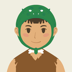 Flat Colour Design Avatar Cute