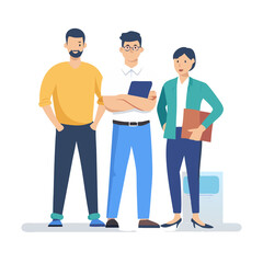 Tech Industry Worker Team Illustration
