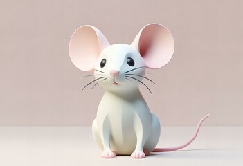 Beautiful Image Statue of a mouse, high quality