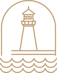 Landscape Linear Frame Border Minimalist