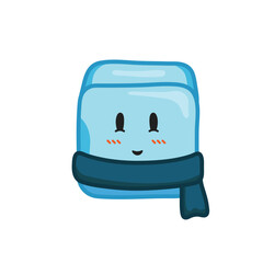 ice cube cartoon character cold