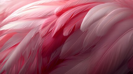 Close-up of delicate pink and white feathers