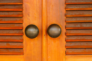 abstract background, Patterned wooden window, light brown, abstract background