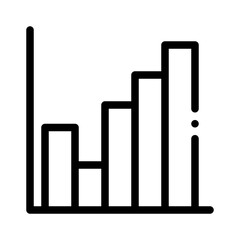 bar chart line icon