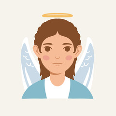 Flat Design Annunciation Person Avatar