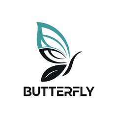 Modern Colorful Butterfly Logo with Gradient Wings
