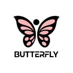 Modern Colorful Butterfly Logo with Gradient Wings