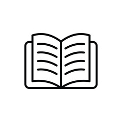 Reading icon vector stock illustration