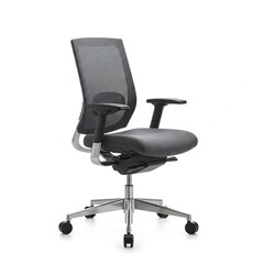 Modern ergonomic office chair with sleek design isolated on white background
