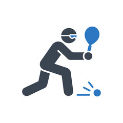 Squash Player Action Icon