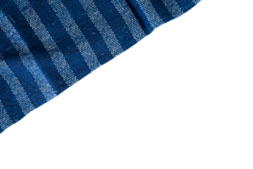blue striped fabric napkin for border banner