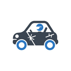 Car crash icon