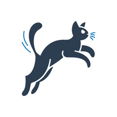 Leaping Cat Icon