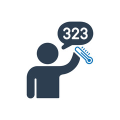 Person Temperature Icon