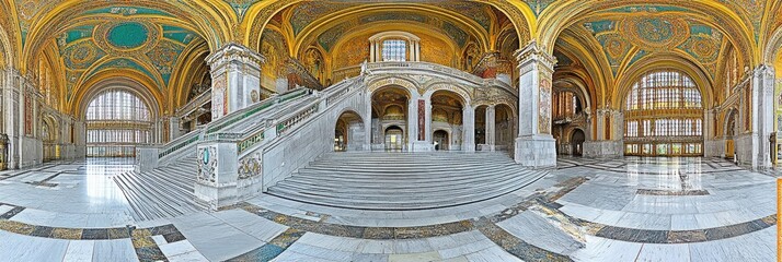 Grand Hallway with Majestic Staircase