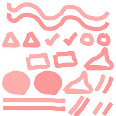 Patterns derived from brush strokes