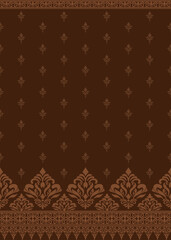 Elegant Traditional Damask Seamless Pattern. Vector design for Wallpaper, Fabric, Invitation, Home Decor, Textile Design. Vector Design.
