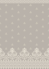 Elegant Traditional Damask Seamless Pattern for Wallpaper, Fabric, Invitation, Home Decor, Textile Design. Vector Design.