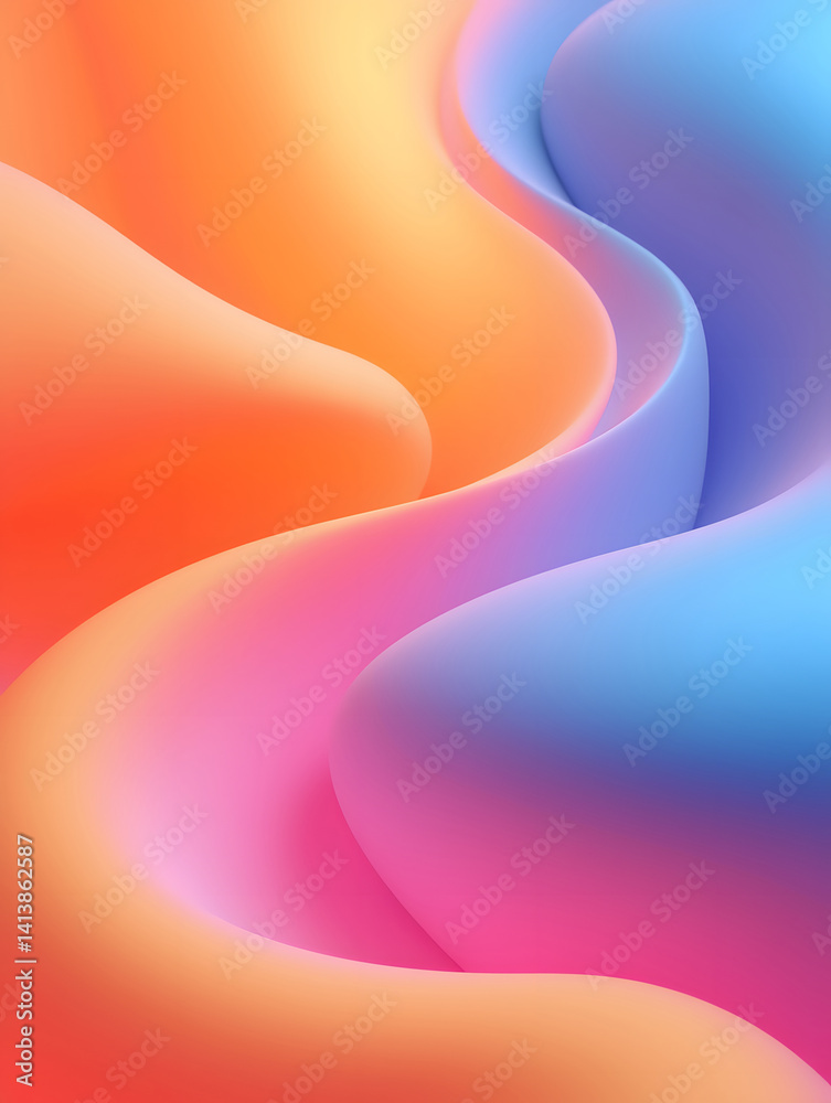Wall mural technology sense data concept 3d rendering, abstract concept kv main visual business ppt background