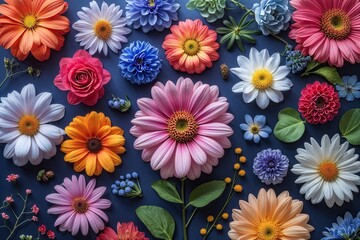 Vibrant Floral Background Template for Captivating Presentations