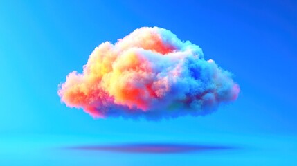 Fototapeta premium Vibrant Cloud Formation: A Digital Masterpiece