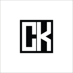 Fototapeta premium Modern Letter Combination Logo - Minimalistic Design